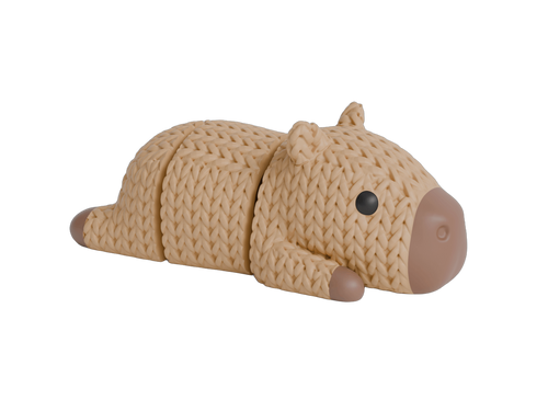 Articulated Capybara animal figure with knit-inspired texture – Way2Cute.co.uk