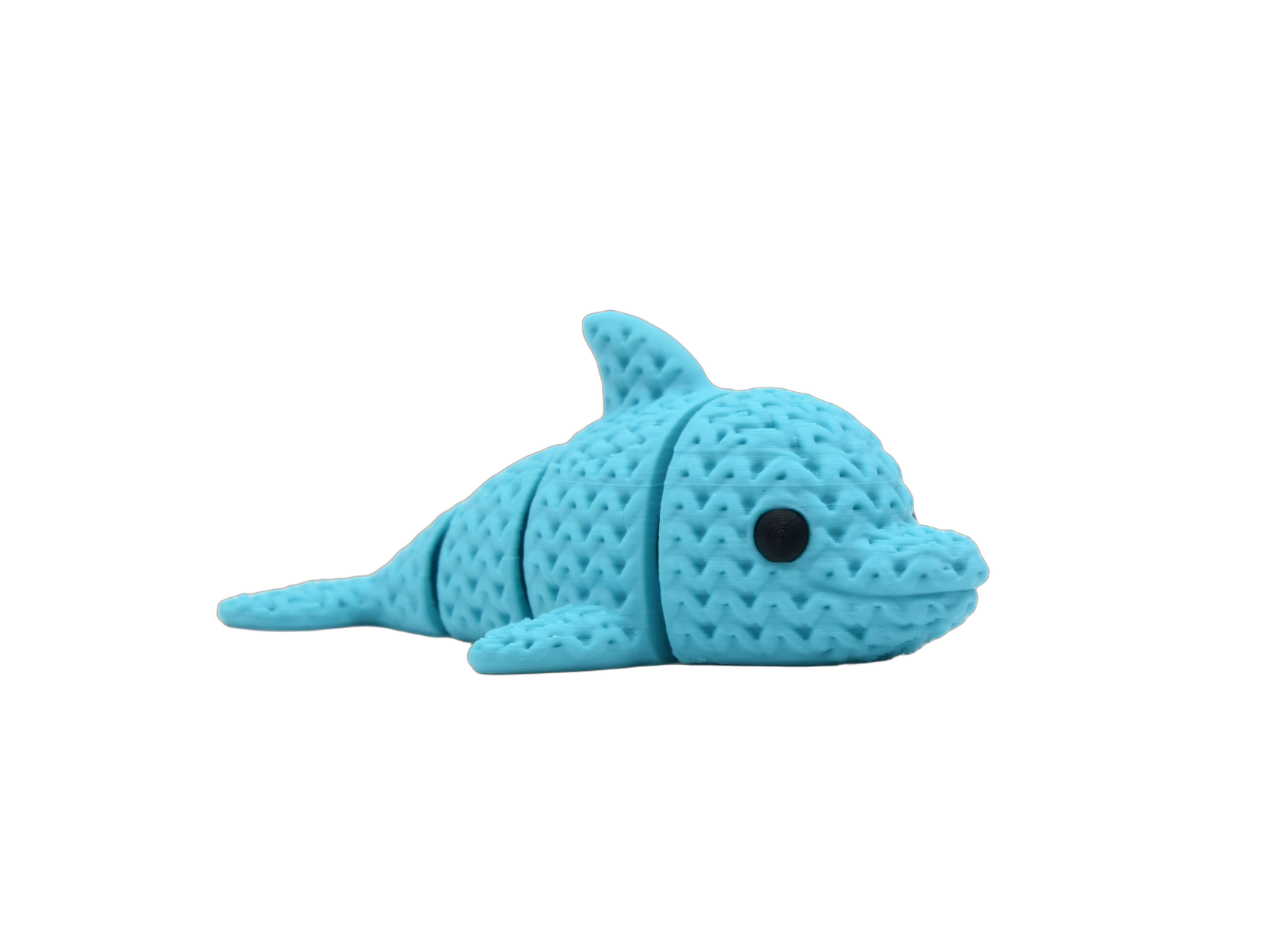 Articulated Dolphin animal figure with knit-inspired texture – Way2Cute.co.uk