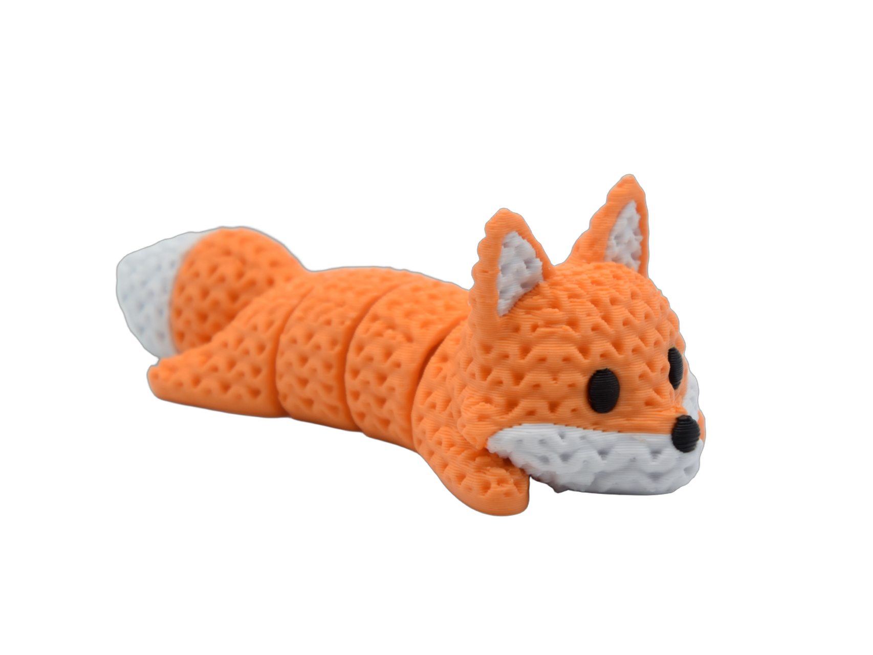 Articulated Fox animal figure with knit-inspired texture – Way2Cute.co.uk