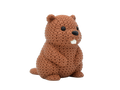 Beaver animal figure with knit-inspired texture – Way2Cute.co.uk