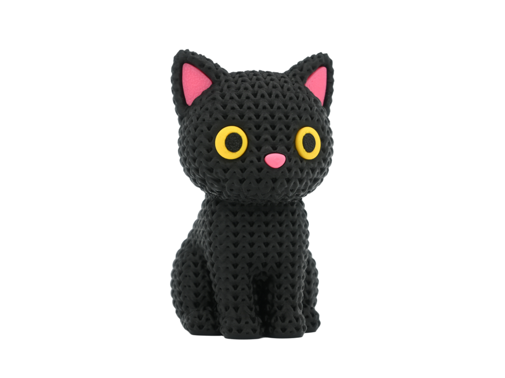 Black Cat – Knit-Inspired Texture
