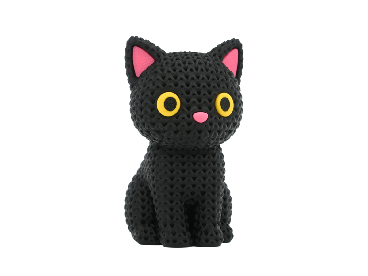 Black Cat – Knit-Inspired Texture