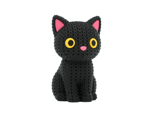 Black Cat – Knit-Inspired Texture