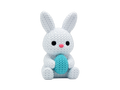 Bunny With Easter Egg animal figure with knit-inspired texture – Way2Cute.co.uk
