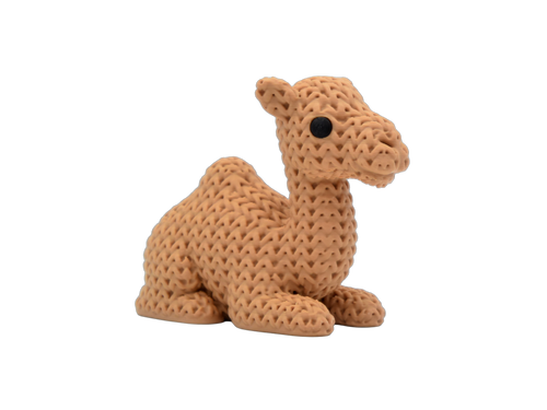 Camel animal figure with knit-inspired texture – Way2Cute.co.uk
