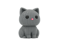 Cat animal figure with knit-inspired texture – Way2Cute.co.uk