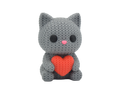 Cat With Heart animal figure with knit-inspired texture – Way2Cute.co.uk