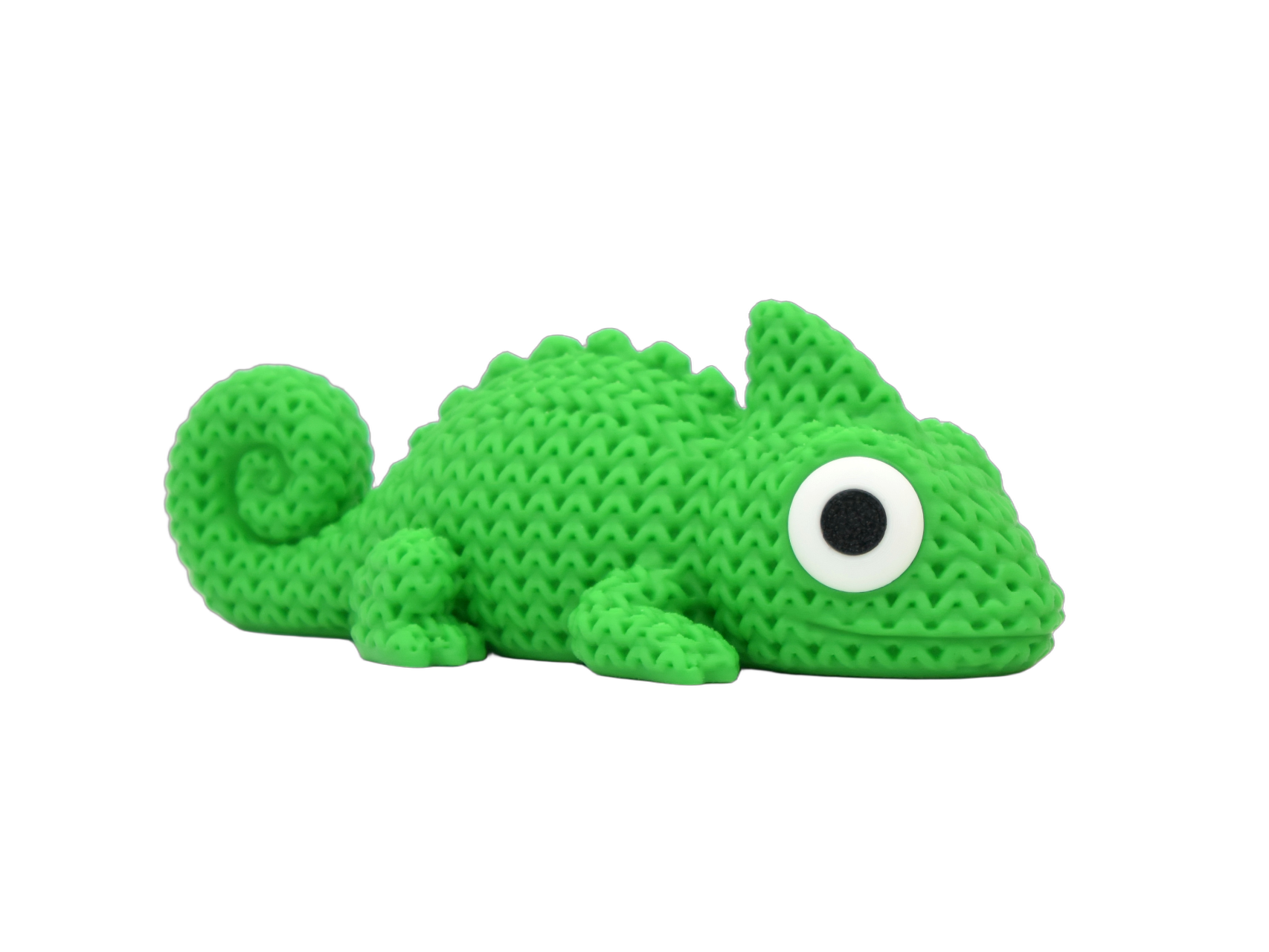 Chameleon animal figure with knit-inspired texture – Way2Cute.co.uk