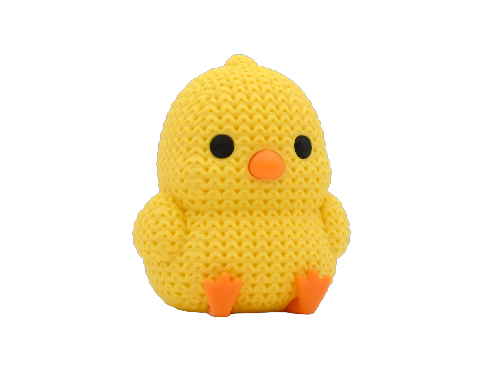 Chick animal figure with knit-inspired texture – Way2Cute.co.uk