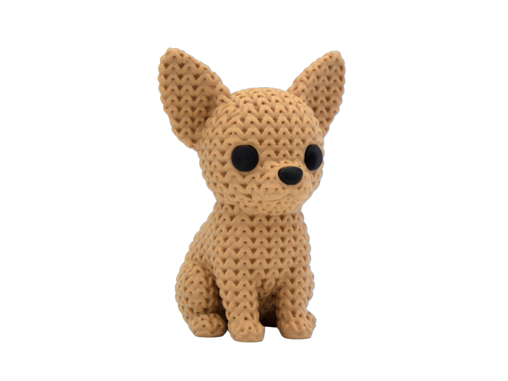 Chihuahua Dog animal figure with knit-inspired texture – Way2Cute.co.uk