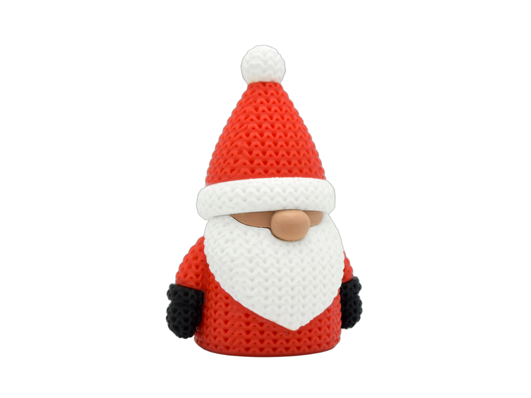 Christmas Gnome animal figure with knit-inspired texture – Way2Cute.co.uk