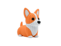 Corgi Dog animal figure with knit-inspired texture – Way2Cute.co.uk