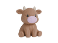 Cow animal figure with knit-inspired texture – Way2Cute.co.uk