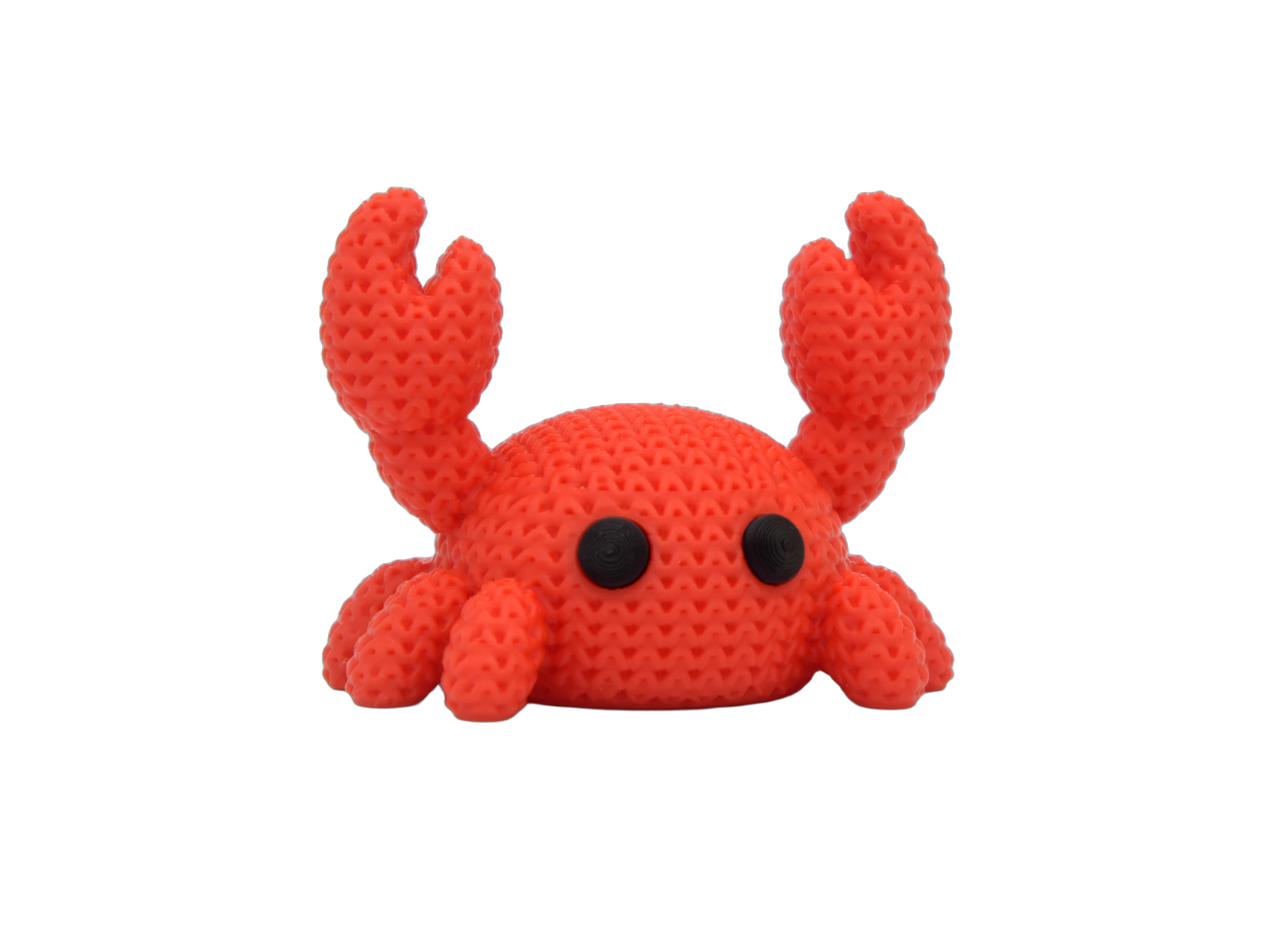Crab animal figure with knit-inspired texture – Way2Cute.co.uk
