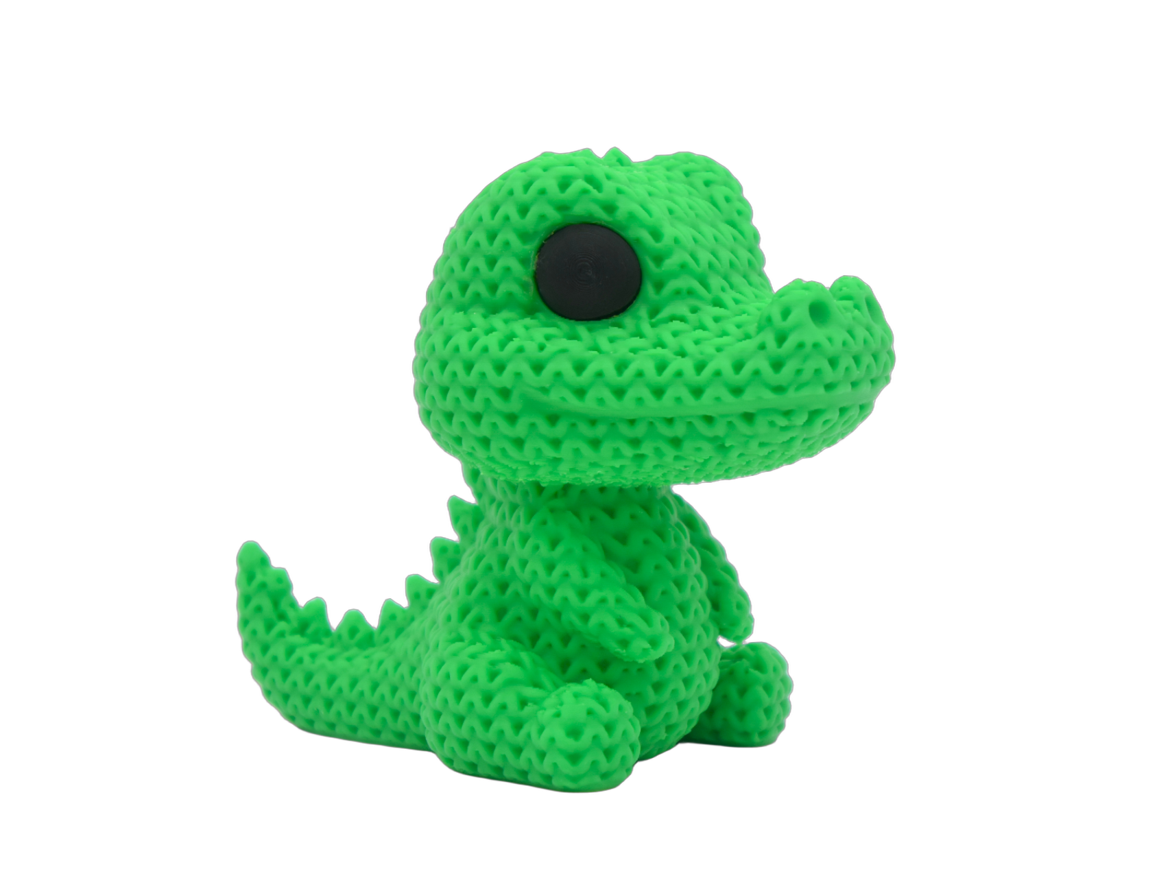 Crocodile animal figure with knit-inspired texture – Way2Cute.co.uk