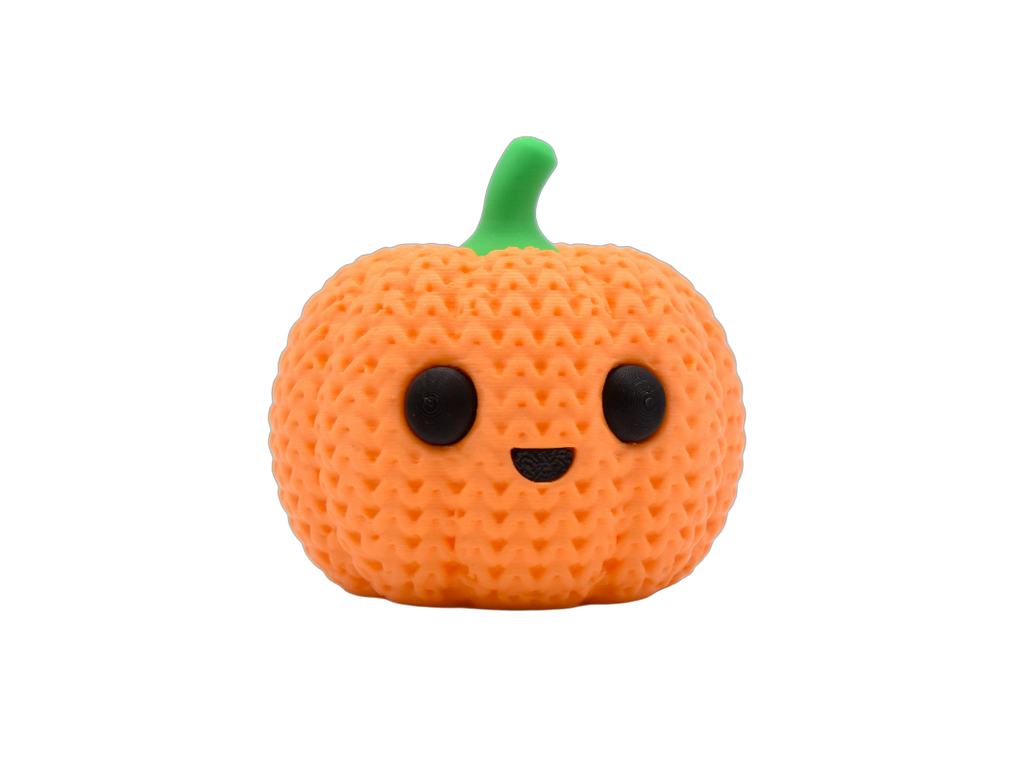 Cute Pumpkin animal figure with knit-inspired texture – Way2Cute.co.uk