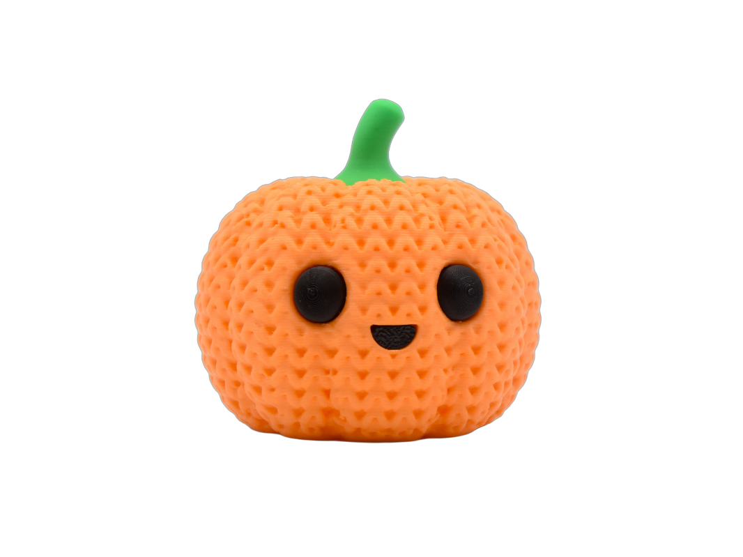 Cute Pumpkin animal figure with knit-inspired texture – Way2Cute.co.uk