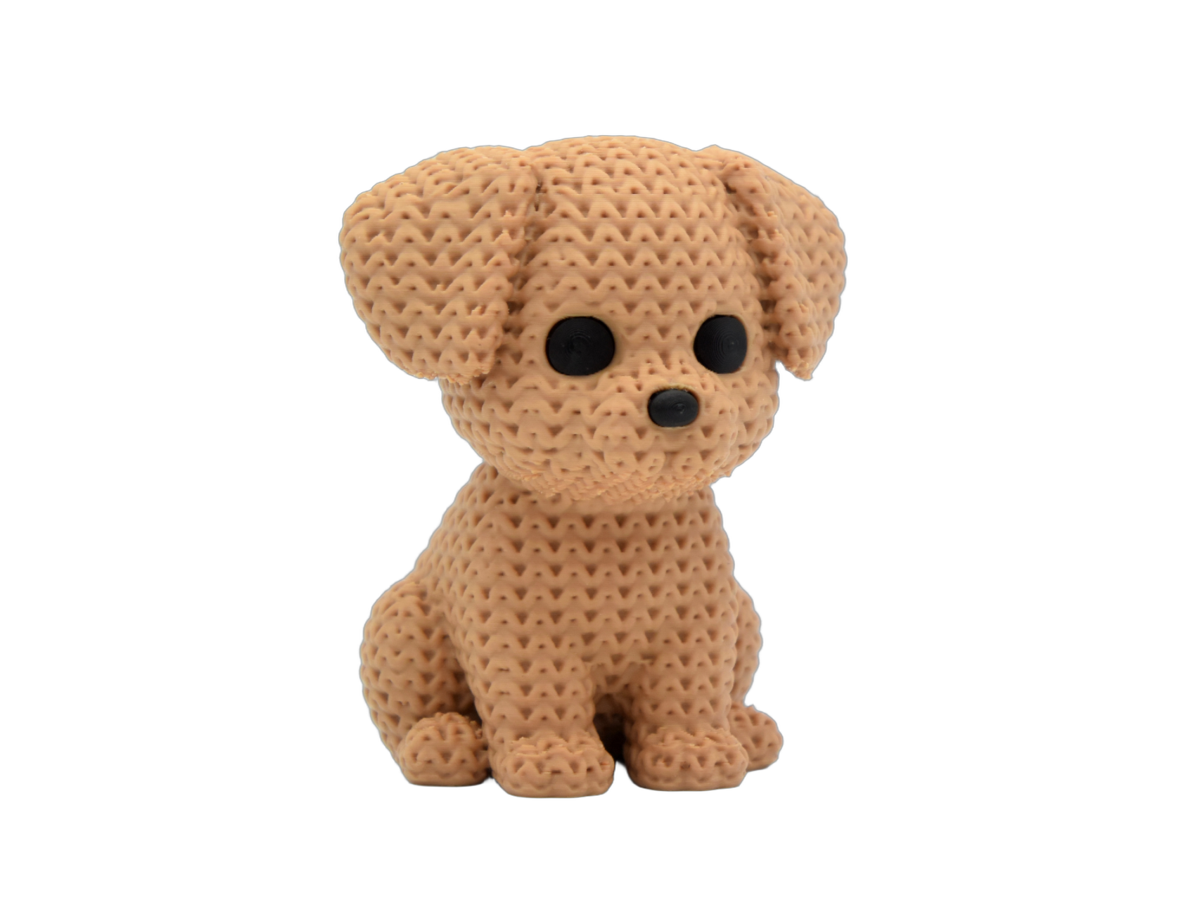 Dog animal figure with knit-inspired texture – Way2Cute.co.uk