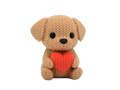 Dog With Heart animal figure with knit-inspired texture – Way2Cute.co.uk
