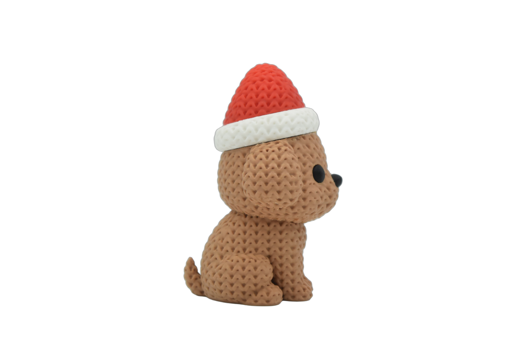 Dog with Santa Hat – additional product view 2 – Way2Cute.co.uk