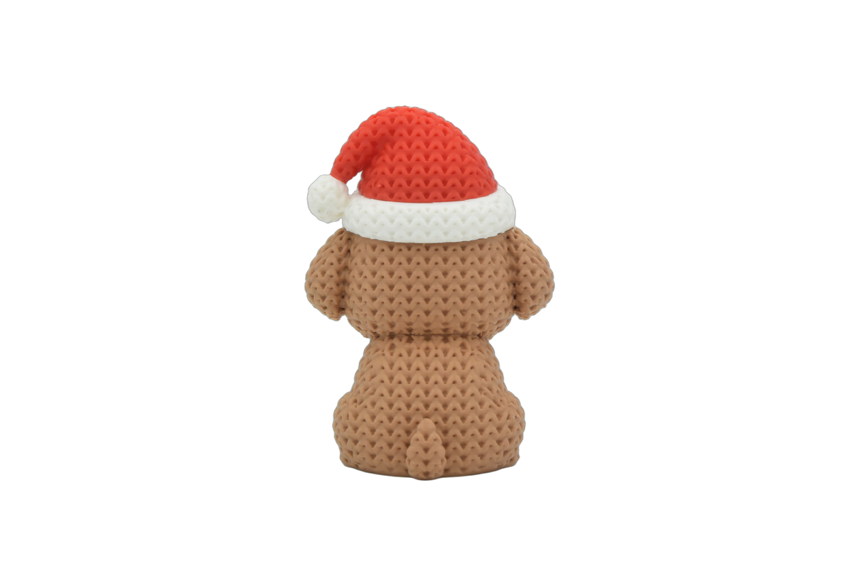 Dog with Santa Hat – additional product view 3 – Way2Cute.co.uk