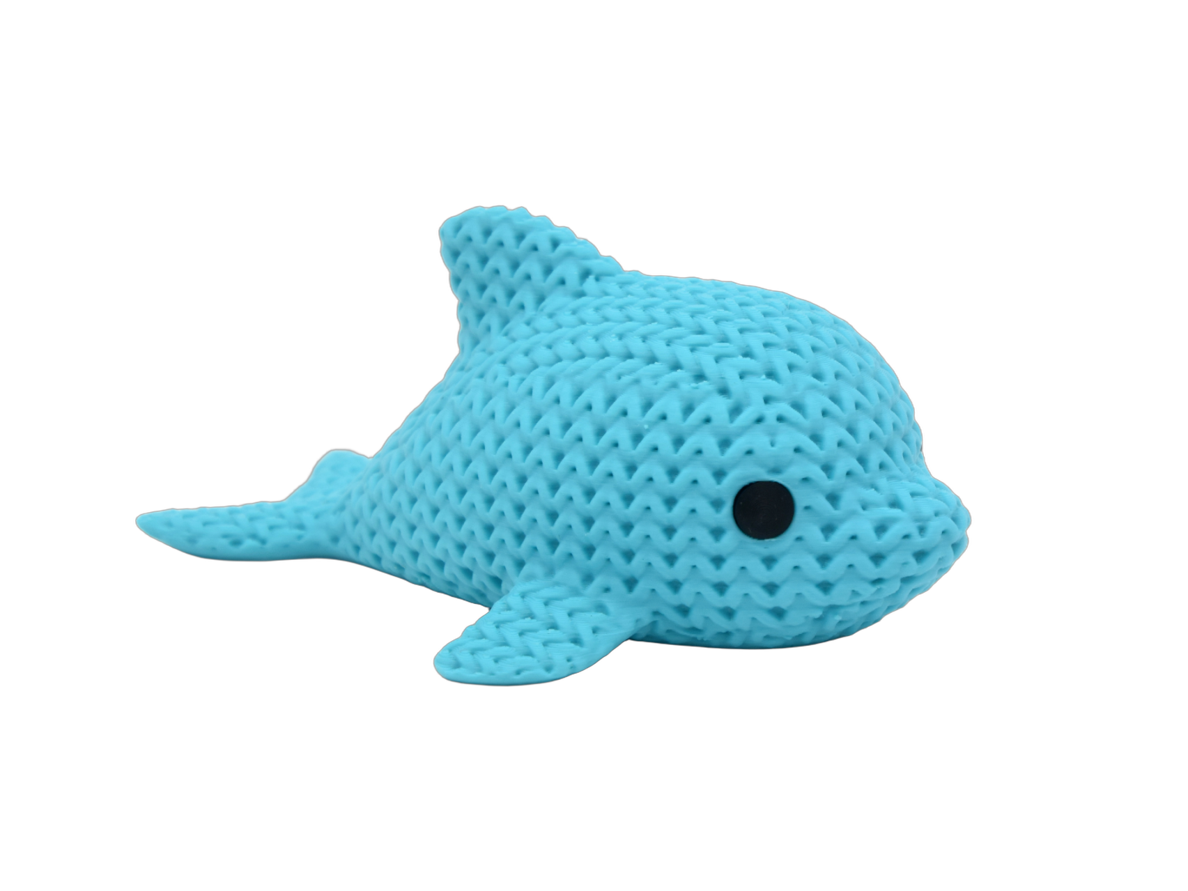 Dolphin animal figure with knit-inspired texture – Way2Cute.co.uk