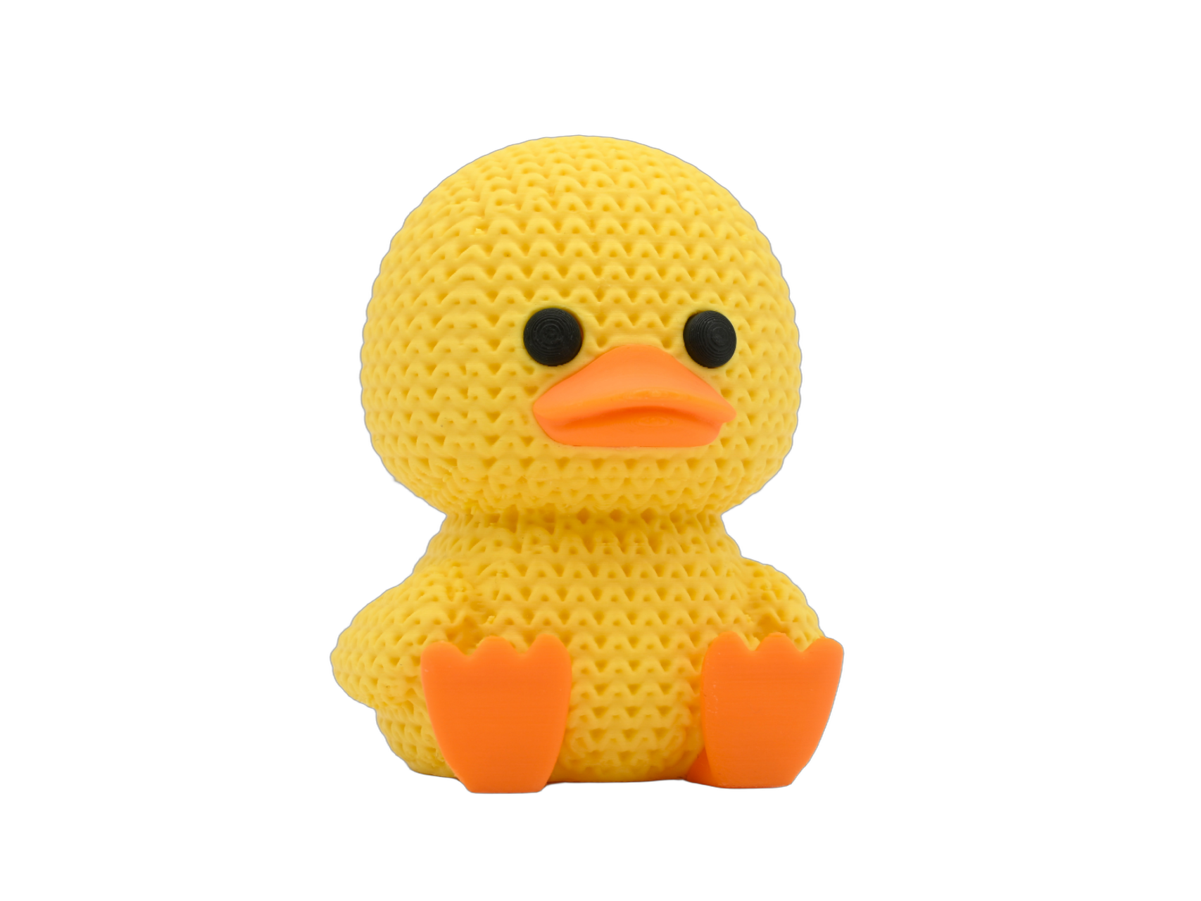 Duck animal figure with knit-inspired texture – Way2Cute.co.uk
