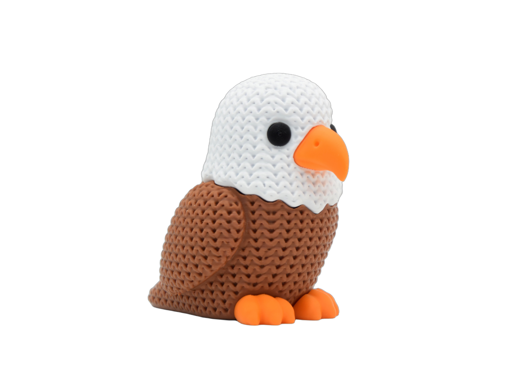 Eagle animal figure with knit-inspired texture – Way2Cute.co.uk