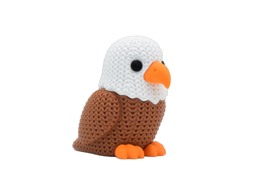 Eagle animal figure with knit-inspired texture – Way2Cute.co.uk