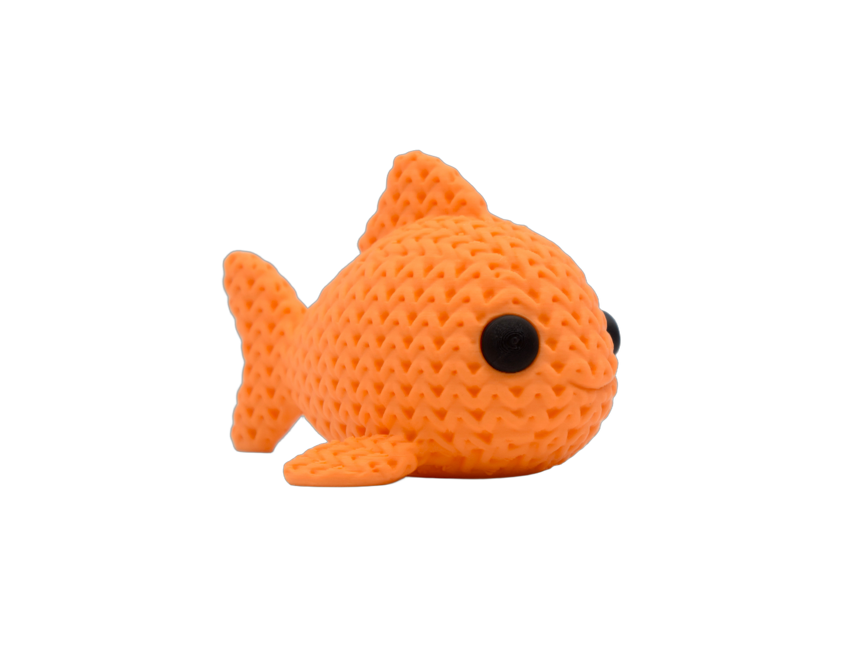 Fish animal figure with knit-inspired texture – Way2Cute.co.uk