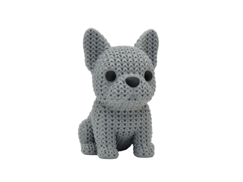 French Bulldog Dog animal figure with knit-inspired texture – Way2Cute.co.uk