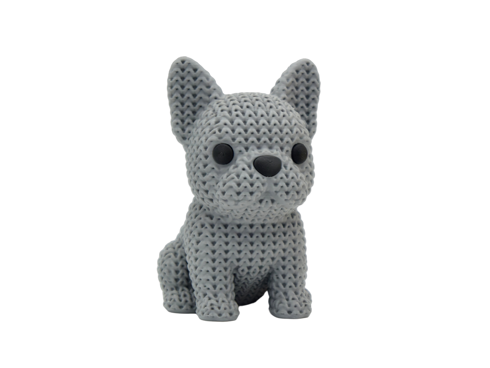 French Bulldog Dog animal figure with knit-inspired texture – Way2Cute.co.uk