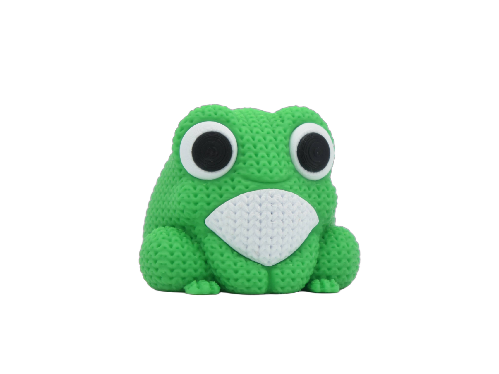 Frog animal figure with knit-inspired texture – Way2Cute.co.uk