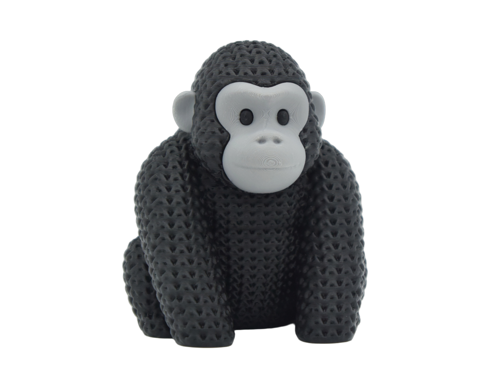Gorilla animal figure with knit-inspired texture – Way2Cute.co.uk