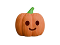 Halloween Pumpkin Jack-O-Lantern animal figure with knit-inspired texture – Way2Cute.co.uk