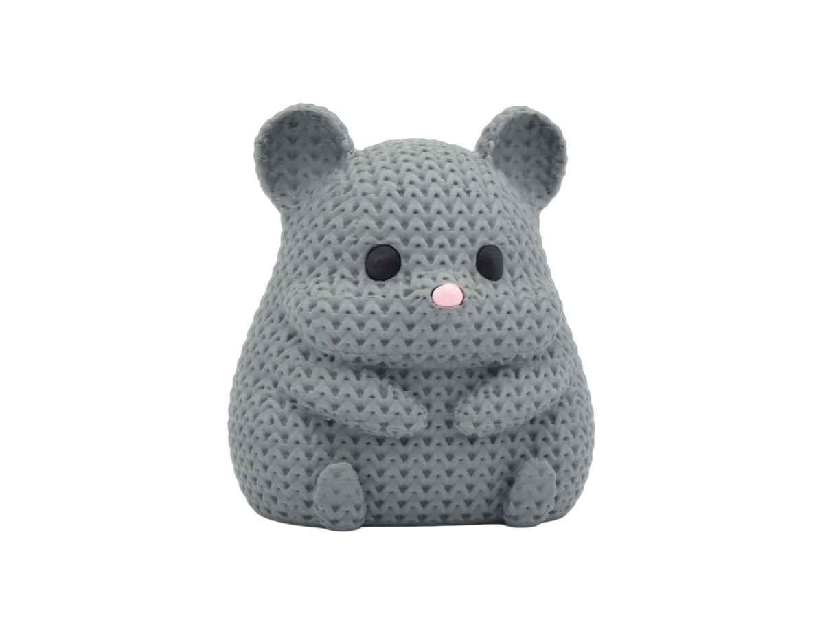 Hamster animal figure with knit-inspired texture – Way2Cute.co.uk
