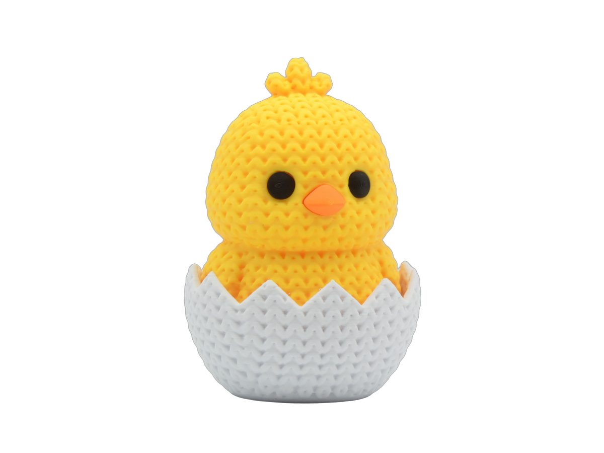 Hatching Chick - Easter animal figure with knit-inspired texture – Way2Cute.co.uk