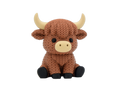 Highland Cow animal figure with knit-inspired texture – Way2Cute.co.uk