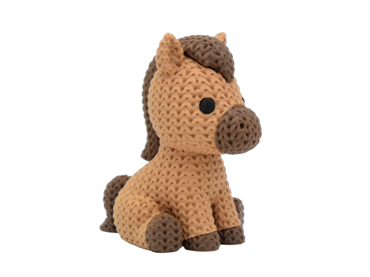 Horse animal figure with knit-inspired texture – Way2Cute.co.uk