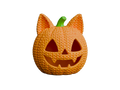 Jack-O-Lantern Cat Pumpkin animal figure with knit-inspired texture – Way2Cute.co.uk
