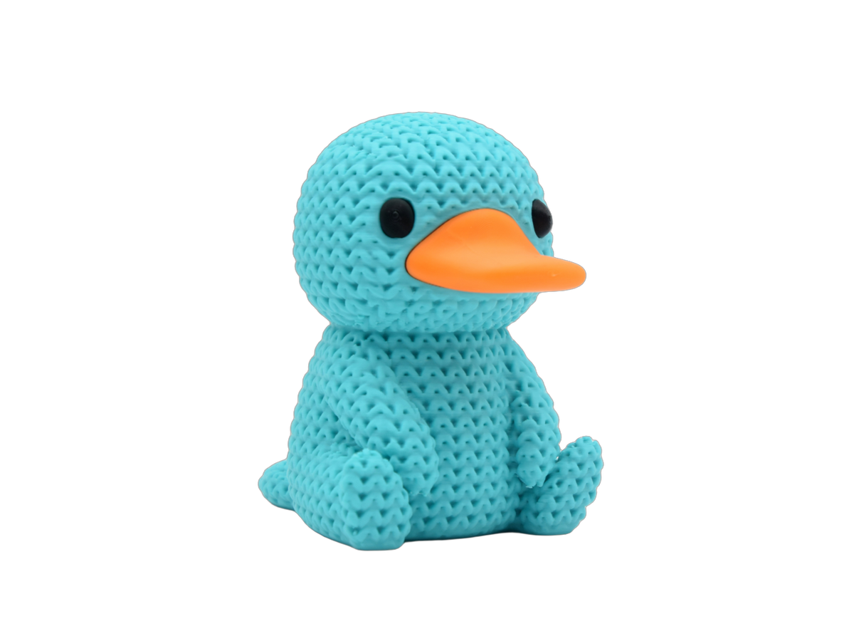 Platypus animal figure with knit-inspired texture – Way2Cute.co.uk