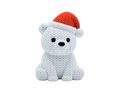 Polar Bear with Santa Hat animal figure with knit-inspired texture – Way2Cute.co.uk