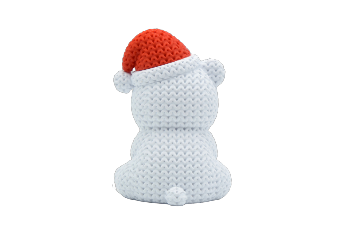 Polar Bear with Santa Hat – additional product view 3 – Way2Cute.co.uk