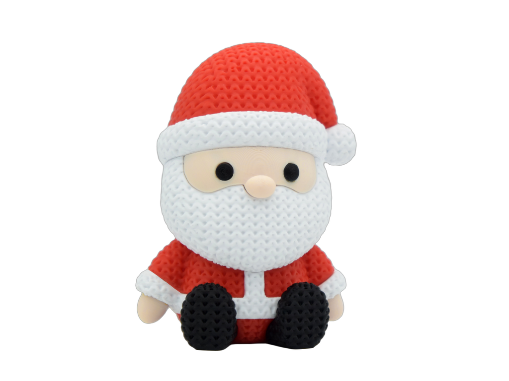 Santa Claus animal figure with knit-inspired texture – Way2Cute.co.uk