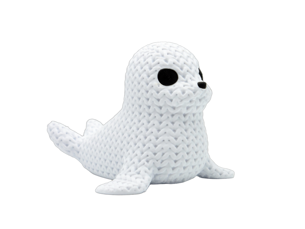 Seal animal figure with knit-inspired texture – Way2Cute.co.uk