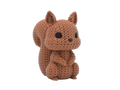 Squirrel animal figure with knit-inspired texture – Way2Cute.co.uk