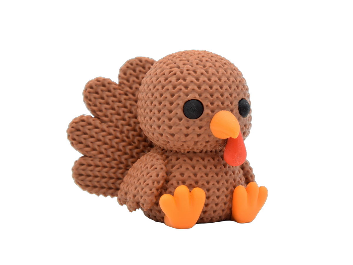 Turkey animal figure with knit-inspired texture – Way2Cute.co.uk