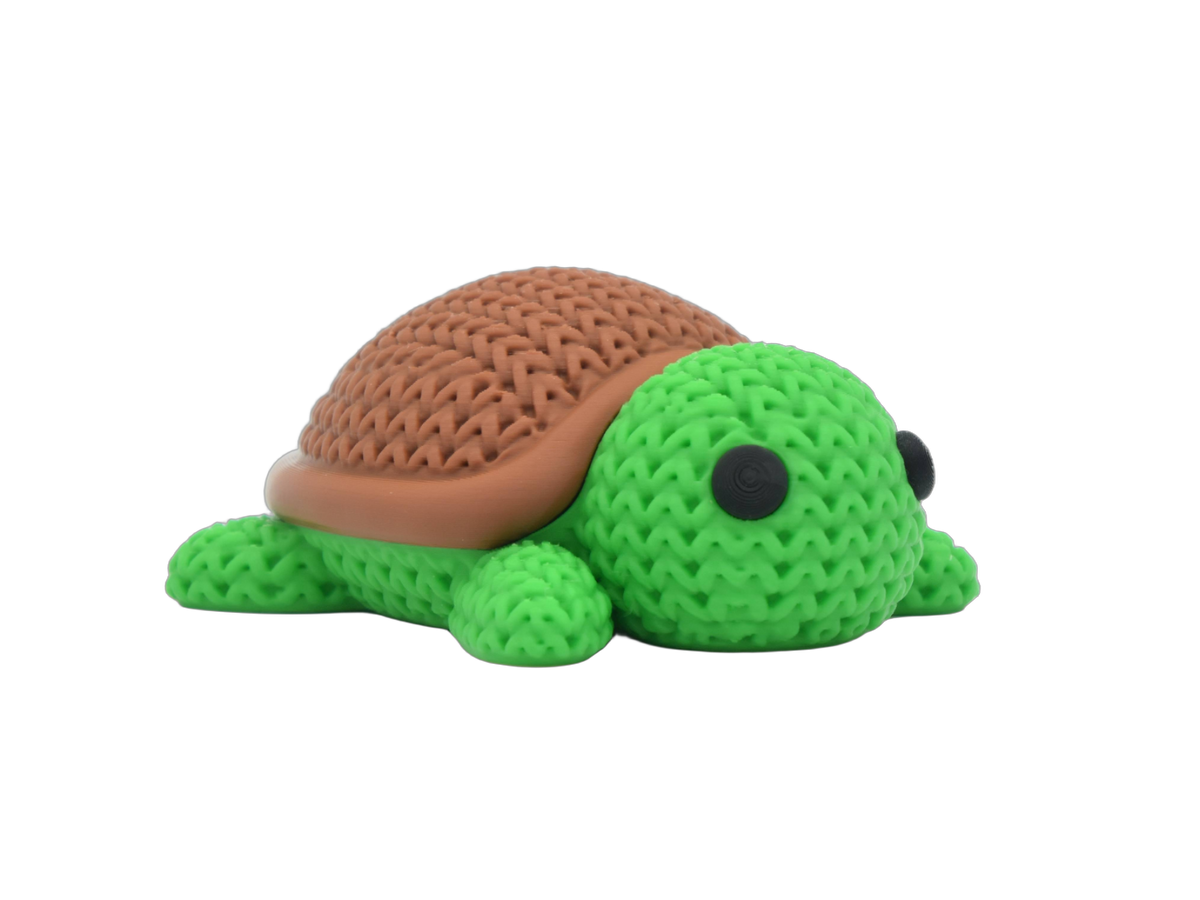 Turtle animal figure with knit-inspired texture – Way2Cute.co.uk
