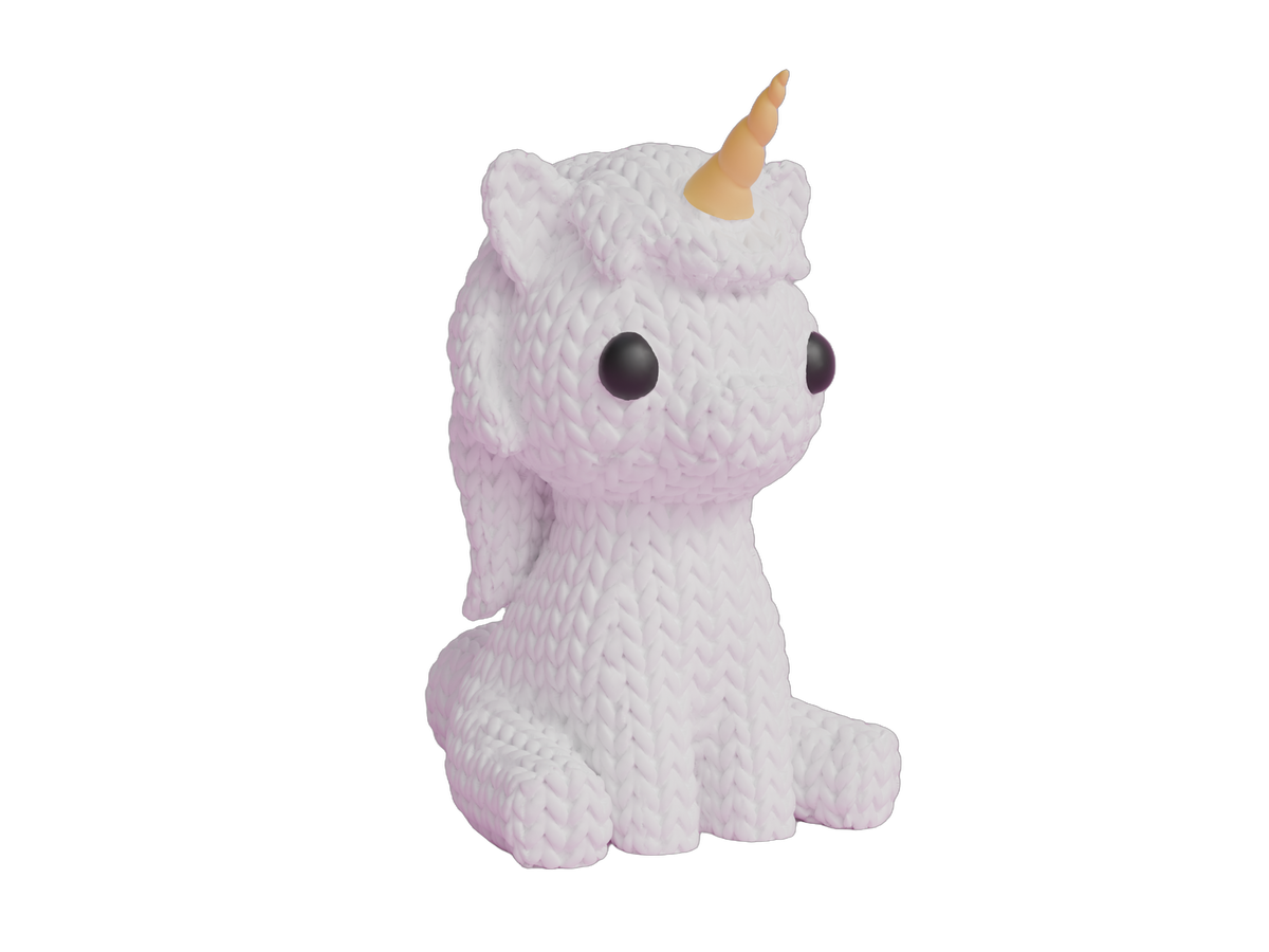 Unicorn animal figure with knit-inspired texture – Way2Cute.co.uk