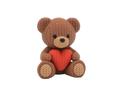 Valentine's Day Teddy Bear animal figure with knit-inspired texture – Way2Cute.co.uk